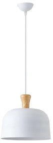 Lustră pe cablu 1xE27/15W/230V alb pr. 27 cm