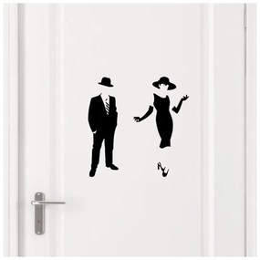 Autocolant Ambiance Elegant Restroom, 25 x 25 cm