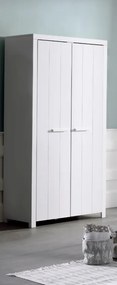 Set Mobilier Cameră Copii ERIK: Pat 90x200 cm, Dulap cu 2 Uși și Noptieră, Alb – Vipack
