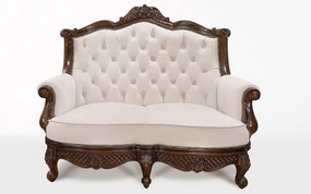 Canapea lemn masiv Piero Piele Naturala 2/3 locuri - 160x80x120cm