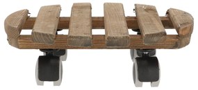 Bază mobilă pentru ghiveci din lemn ø 29 cm (înălțime 8 cm) Indoor – Esschert Design