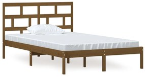 3101216 vidaXL Cadru de pat, maro miere, 120x200 cm, lemn masiv de pin