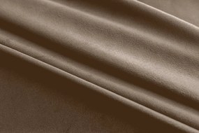 Draperie din catifea opaca bej VELVET 140x250 cm Agățat: Inele metalice