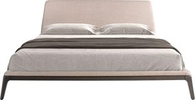 Pat dublu tapitat design LUX Grey 180x200cm