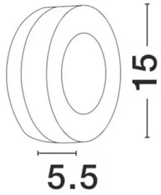 Aplica perete LED de exterior IP65 TUNE neagra NVL-9529713