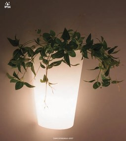 Aplica perete exterior tip ghiveci cu iluminat si spatiu flori TEJA