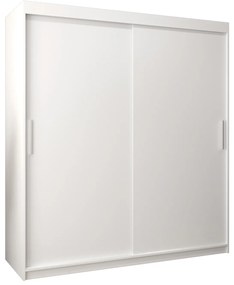 Dulap de haine 180 cm Toki (alb mat + alb mat). 1064831