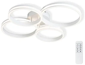 Lustră LED aplicată dimabilă OLYMP LED/65W/230V rotundă albă Top Light + telecomandă