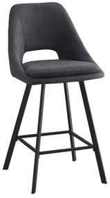 Scaun Bar Nigmos Textil Gri