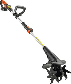 Outsunny Motosapă Fără Fir 18V, Lățime de Lucru 20cm, Adâncime 18cm, 4 Lame, Mâner Reglabil, pentru Grădină și Terenuri, Bateria și Încărcătorul Nu Sunt Incluse | Aosom Romania