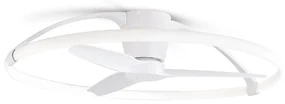 Lustra LED Smart cu Ventilator si telecomanda NEPAL alb