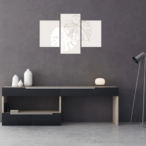 Tablou - Linia de artă monstera N⁰2 (90x60 cm)