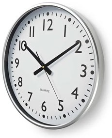 Ceas de perete Nedis CLWA016PC38AL d. 38 cm 1xAA alb