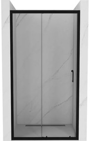 Mexen Apia uși de duș glisante 95 cm, transparente, negre - 845-095-000-70-00