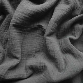 Lenjerie de pat din muselina MOELLIN gri Dimensiunile lenjeriei: 70 x 90 cm | 140 x 200 cm