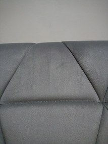 OFERTA Scaun de birou alb-gri AVOLA VELVET Calitatea II