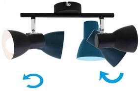 Spot Briloner 10698891 2xE14/25W/230V negru