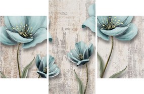 Tablou - Flori texturate (90x60 cm)