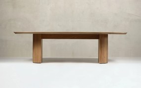 Masă lemn masiv de dining Quantum, 280 × 110 × 75 cm