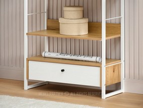 Raft Luca (stejar + alb). 1111373