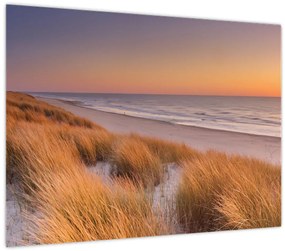 Tablou - Plajă la apus de soare (70x50 cm)