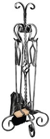 Set ustensile pentru curatare E emineu sau soba din fier forjat, 71 cm ,   Jar
