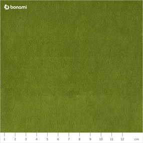 Canapea cu tapițerie din catifea Mazzini Sofas Sardaigne, 158 cm, verde