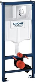 Set rezervor incastrat Grohe Rapid SL pentru vas WC cu clapeta cromata Skate Air