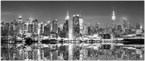 Tablou - New York, alb-negru (120x50 cm)