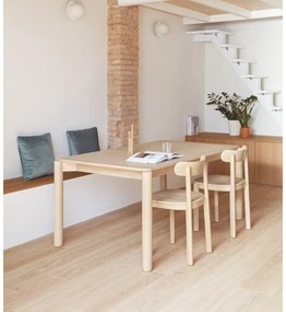 Masă de dining extensibilă în decor frasin 160x100 cm Atlas - Teulat