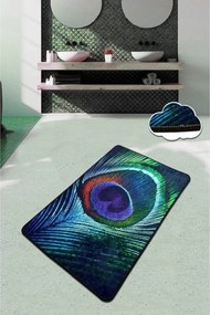 Covoras baie PEACOCK, 80x100 cm, forma dreptunghiulara, poliester, mul