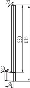 Kanlux 45870 - Aplica LED de exterior YALTE LED/9W/230V 3000/4000/6500K IP54 negru