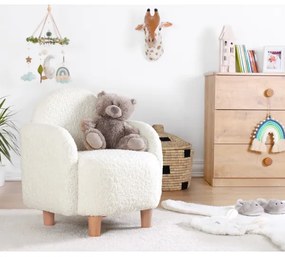 Fotoliu pentru copii DORY, alb