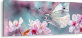 Tablou - Fluture pe un cireș (120x50 cm)
