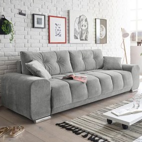 Canapea Extensibila Baku, Gri Deschis, 260 x 95 x 90 cm