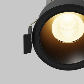 Spot incastrabil LED Dip negru 3000K 10W