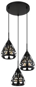 Lustră pe cablu Globo 15889-3H HASSAN 3xE27/40W/230V