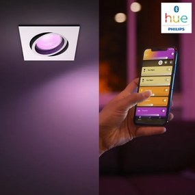 Plafonieră LED RGB încastrată Hue CENTURA 1xGU10/5,7W/230V Philips 50551/31/P7