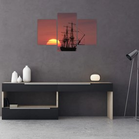 Tablou - Navă medievală (90x60 cm)