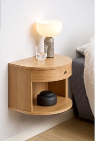 Noptieră în culoare naturală deschisă cu aspect de lemn de stejar Paron – Actona