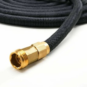 Furtun extensibil Pro+, 22 m, cu pistol pentru stropit, Negru