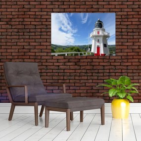Tablou cu farurile Akaroa, Nooua Zeelanda (90x60 cm)