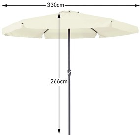 Deuba Floarea soarelui de gradina Maui Ø330 cm - bej