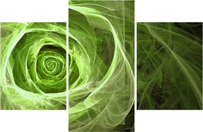 Tablou - Abstract Rose Green (90x60 cm)