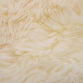 Covor din blana de oaie, alb, 60 x 90 cm Alb