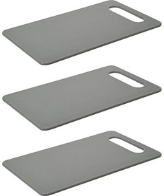 Set 3 tocatoare EH, plastic, gri, 25 x 15 cm