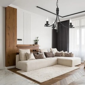 Lustră pe lanț LUCY 3xE14/60W/230V negru