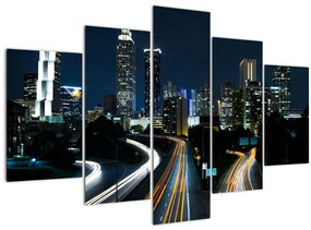 Tabloul metropolei nocturne (150x105 cm)