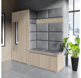 Expedo Set hol EUGENIO 8, 190x185x40, sonoma/trinity 15