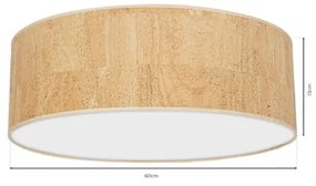 Plafonieră CORK 3xE27/60W/230V